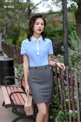 夏季办公衬衫短裙套装(4)